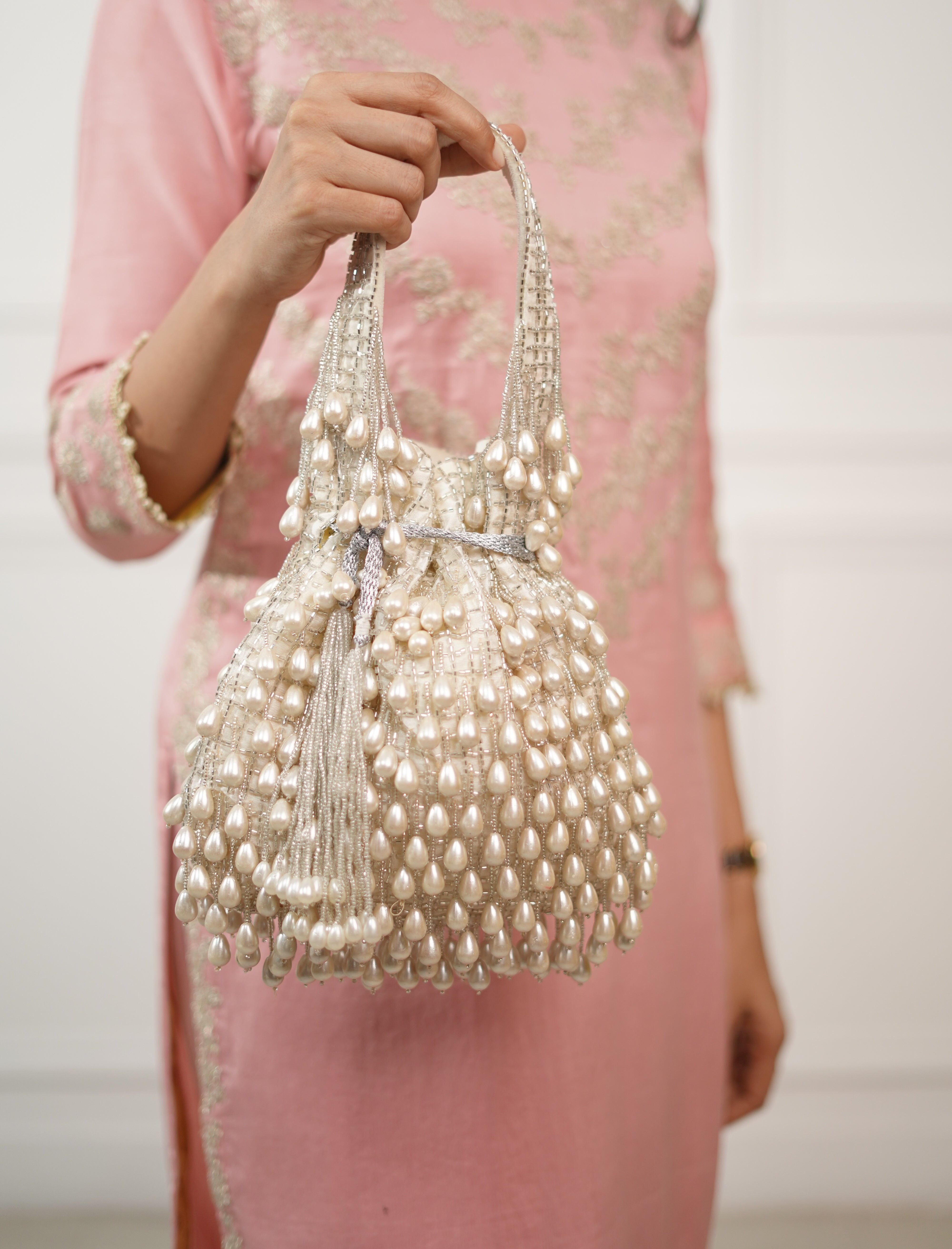 Parizaad Embellished Pearl Potli